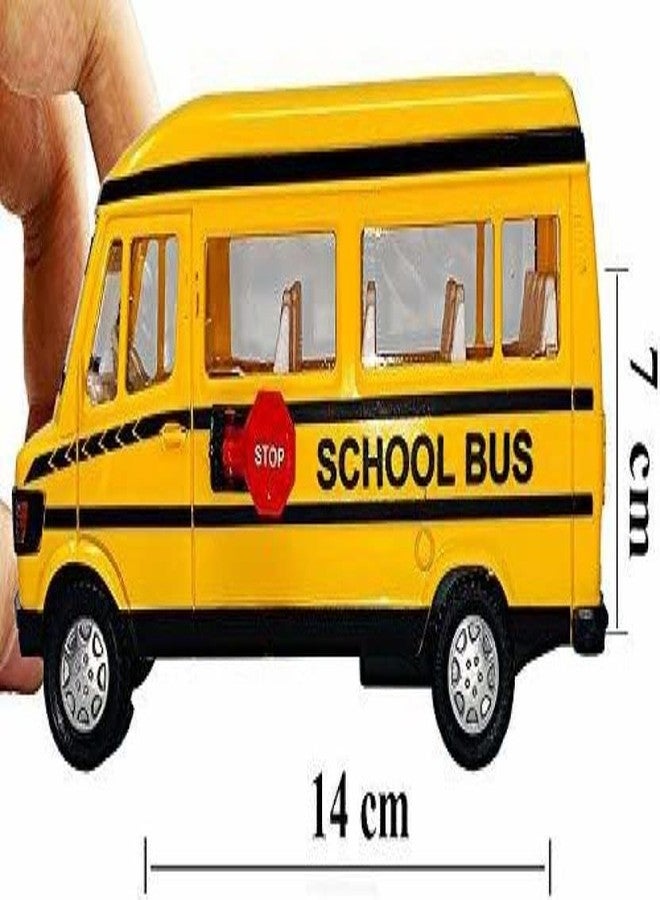 USCATALOG Pull Back Action School Bus Toy for Kids (Color May Vary) - Image 5